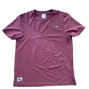 TrackSmith Women's M Medium Van Cortlandt Tee Pink Mauve Short Sleeve Shirt